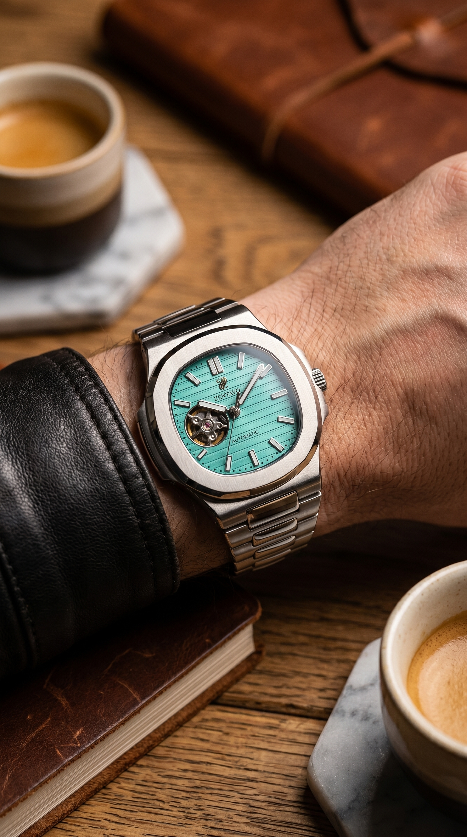 Zentavo skeleton automatic watch